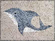 AN153 Simple dolphin Mosaic