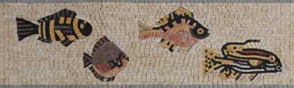 BD274 Fish parade border Mosaic