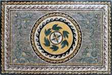 CR101 Roman leaves & wave borders Mosaic