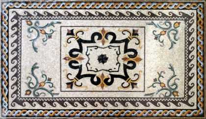 CR122 Artistic multi design carpet Mosaic