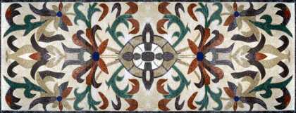 CR174 Floral art on grey background Mosaic