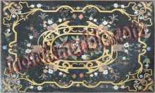 CR346 Colorful flowers on black background Mosaic