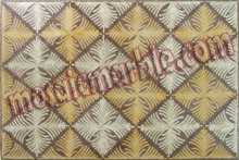 CR357 white & gold artistic floral losanges Mosaic
