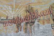 Beautiful Sunset & Ship Mosaic