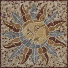 Smiling Sun Wall Mosaic