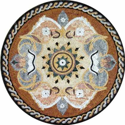 MD602 floral design Mosaic