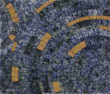 Azul Bahia With Dark Yellow Mosaic